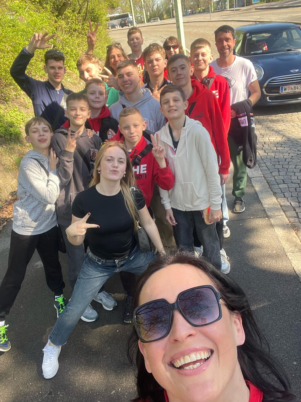 U14 Mannschaft des BC Rivne beim Wiener Osterturnier 2025